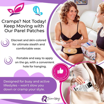 Heat Patches for Menstrual Cramps Based on Flow Strength, 10 Period Patches for Weak & Normal Flow & 1 Single Patch with Natural Herbs & Oils; Disposable Stick On Heating Pads Cramp-Free Period - PrimeBioHealth - canada supplements