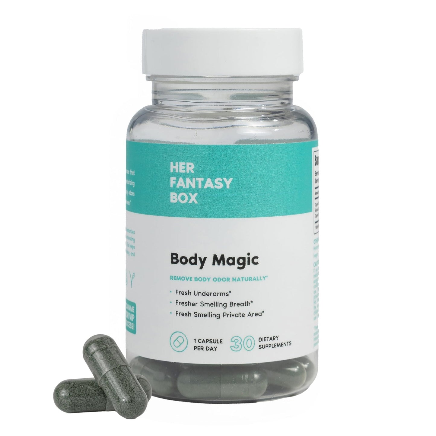 Her Fantasy Box | Body Magic | Chlorophyll Capsules - 30 Vegan Capsules for Detox, Digestion, Gut Health, Skin Support - PrimeBioHealth - canada supplements