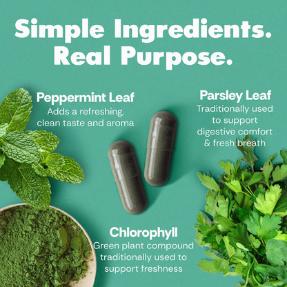 Her Fantasy Box | Body Magic | Chlorophyll Capsules - 30 Vegan Capsules for Detox, Digestion, Gut Health, Skin Support - PrimeBioHealth - canada supplements