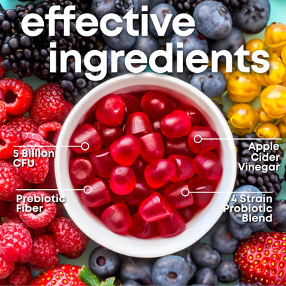 her own Probiotic & Prebiotic Gummy, Supports Digestive Health, Promotes Healthy Gut, Supports Immune Health, 5 Billion CFUs, Gluten and Soy Free, - PrimeBioHealth - canada supplements