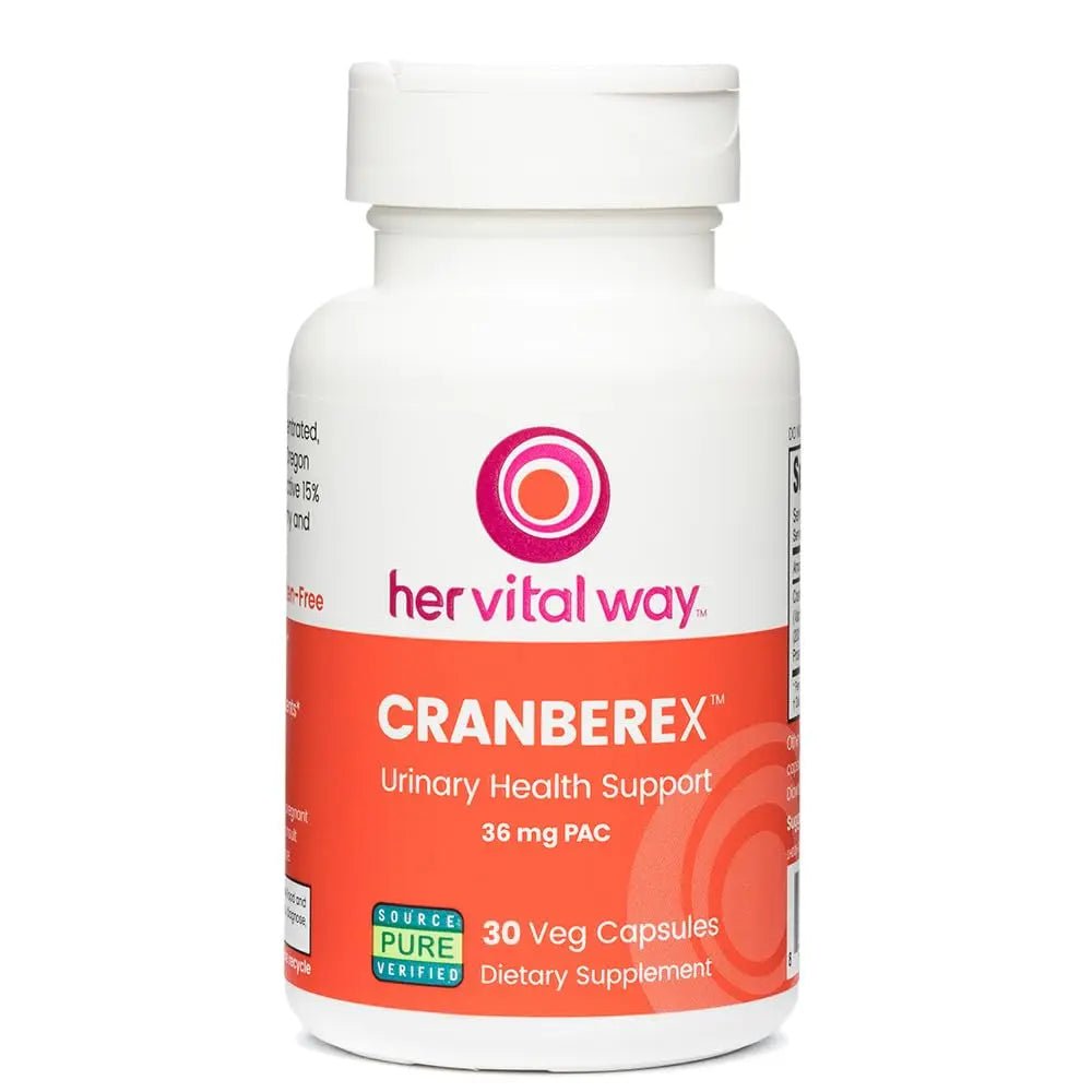 her vital way Cranberex - Cranberry Pills for Women and Men - Cranberry Supplement with 36mg PAC - Cranberry Extract Capsules for Urinary Tract Health and Kidney Care - 30 Veg Capsules - PrimeBioHealth - canada supplements