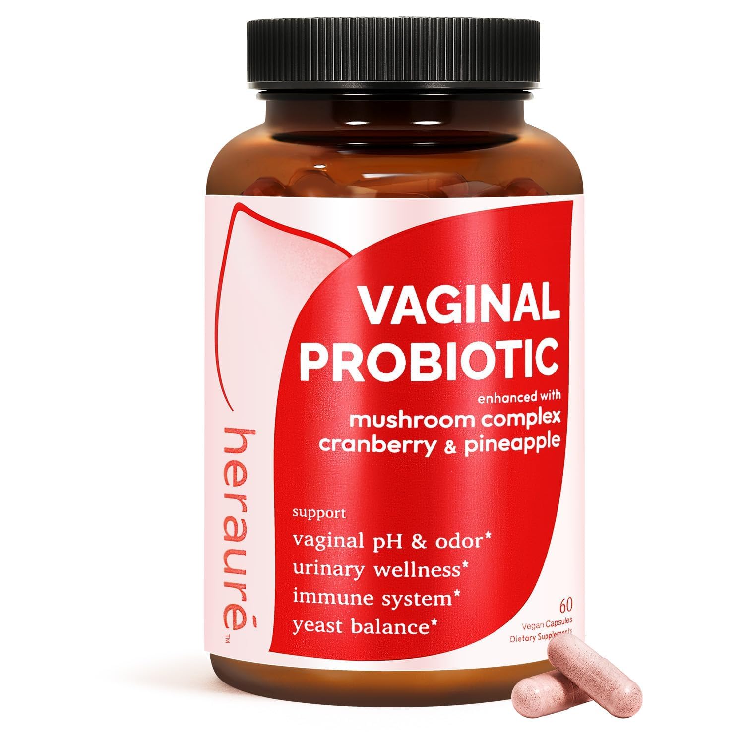 HerAure Vaginal Probiotics for Women - pH Balance, Healthy Vaginal Odor, Vaginal Flora, Yeast Balance, Women Probiotics and Prebiotics, Immune Support - PrimeBioHealth - canada supplements