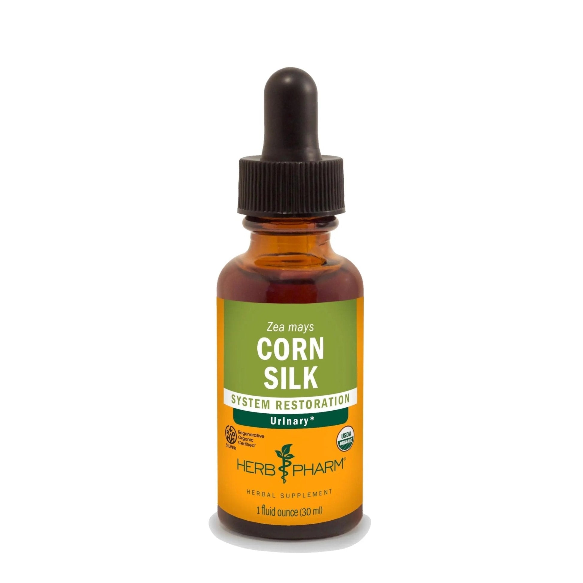 Herb Pharm Certified Organic Corn Silk Liquid Extract for Urinary System Support, 1 Fl Oz - PrimeBioHealth - canada supplements