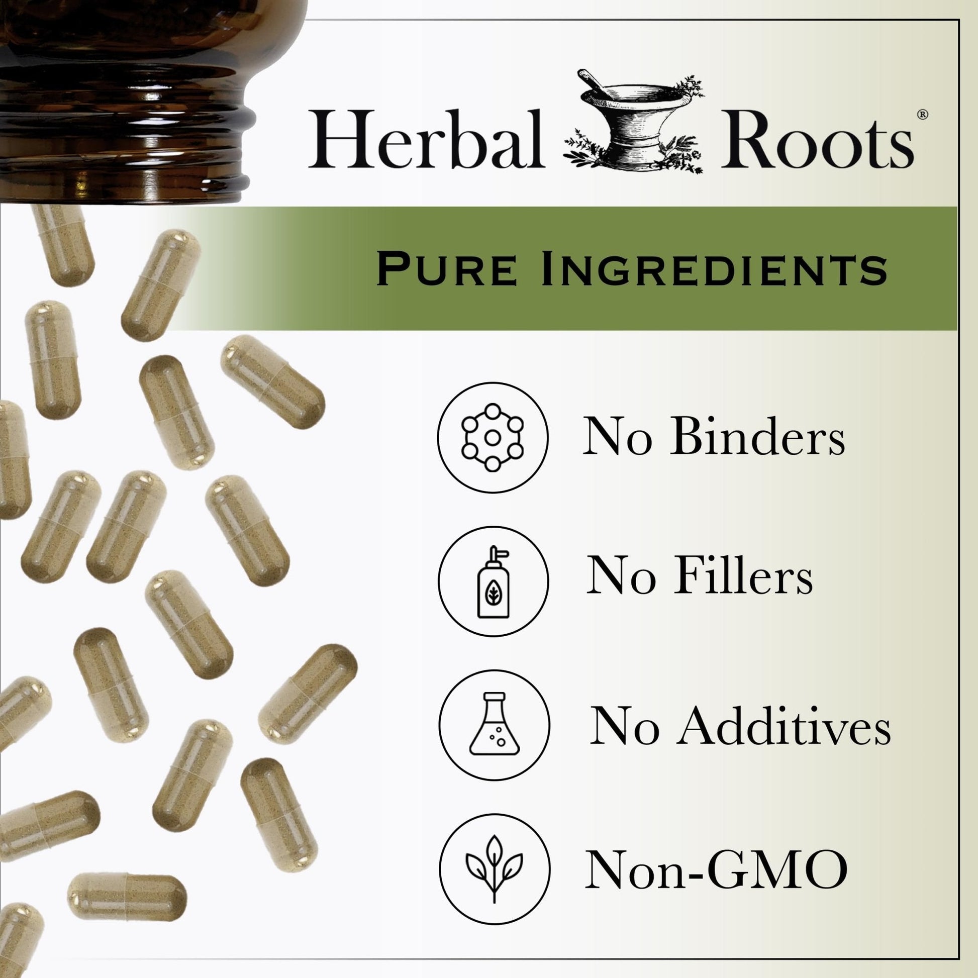 Herbal Roots Organic Ginkgo Biloba Made with Pure Organic Ginkgo Leaf and Extract - 60 Vegan Capsules - PrimeBioHealth - canada supplements