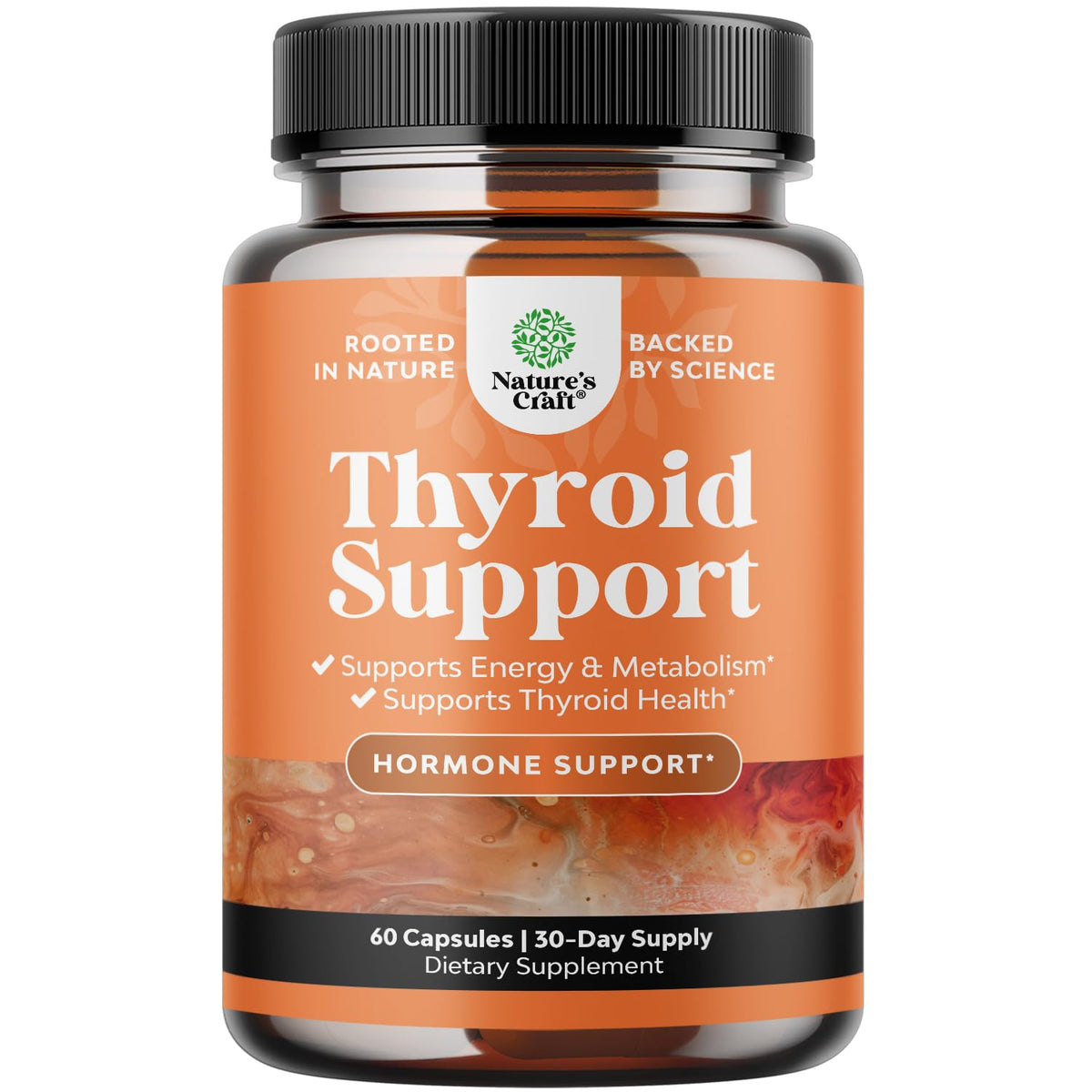 Herbal Thyroid Support Complex - Potent Kelp Iodine Supplement with L Tyrosine, Bladderwrack, Selenium & Pure Ashwagandha for Hormone Balance - PrimeBioHealth - canada supplements