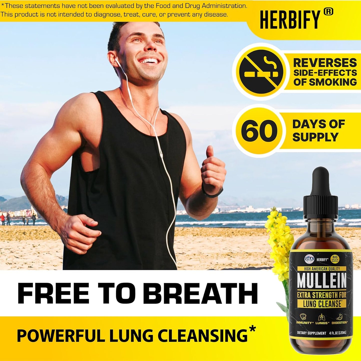 HERBIFY Bundle - Mullein Leaf Extract & Biotin and Collagen - Respiratory Support & Hair Skin and Nails Vitamins Support - PrimeBioHealth - canada supplements