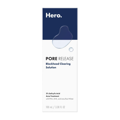 Hero Cosmetics Pore Release Blackhead Clearing Solution, Exfoliating 2% Salicylic Acid Toner Featuring AHA, BHA, and PHA - PrimeBioHealth - canada supplements