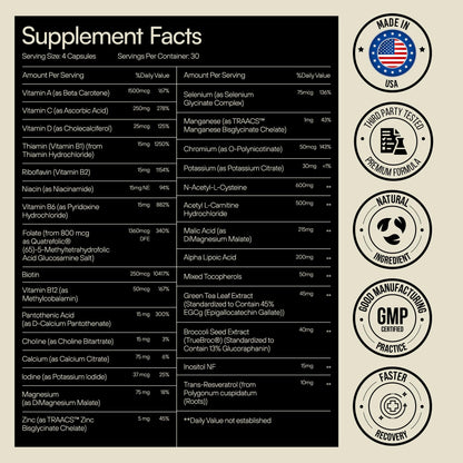 Heylo Multi+ Advanced Multivitamin Supplement – Boosts Energy, Enhances Immune Support, Provides Antioxidant Protection, Promotes Detoxification - PrimeBioHealth - canada supplements