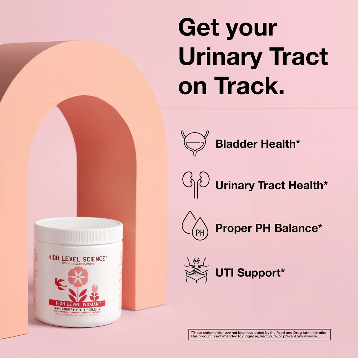 High Level D-Mannose 1000mg, Urinary Tract & Bladder Health Support, D Mannose Supplements for Women, Cranberry, Hibiscus & Dandelion, Utri Cleanse, 60 Capsules, Vegetarian, Gluten Free - PrimeBioHealth - canada supplements
