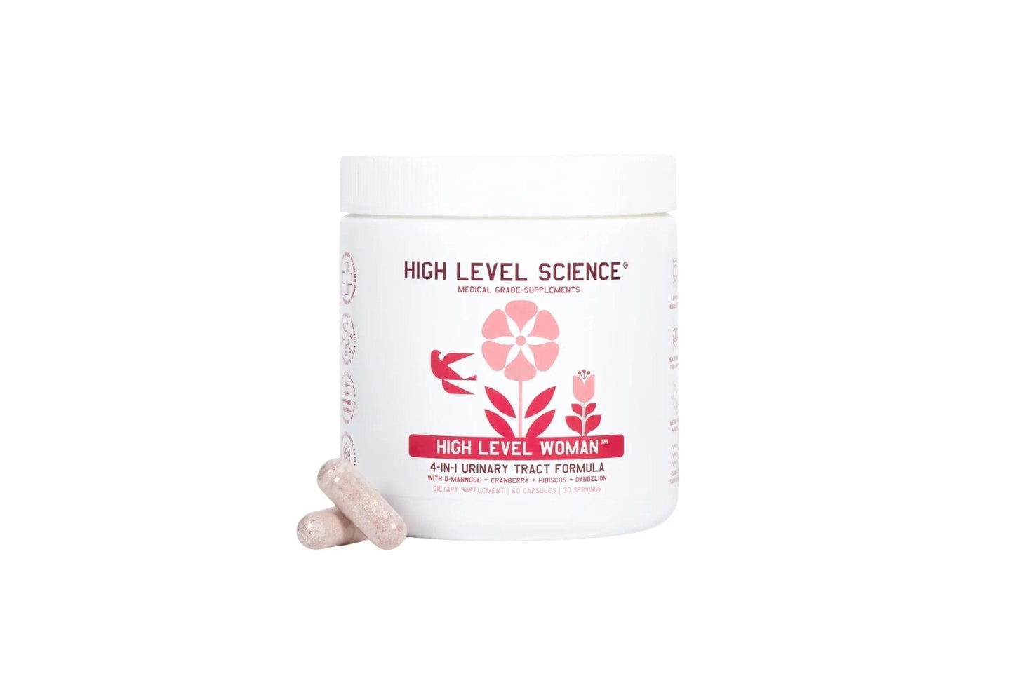 High Level D-Mannose 1000mg, Urinary Tract & Bladder Health Support, D Mannose Supplements for Women, Cranberry, Hibiscus & Dandelion, Utri Cleanse, 60 Capsules, Vegetarian, Gluten Free - PrimeBioHealth - canada supplements