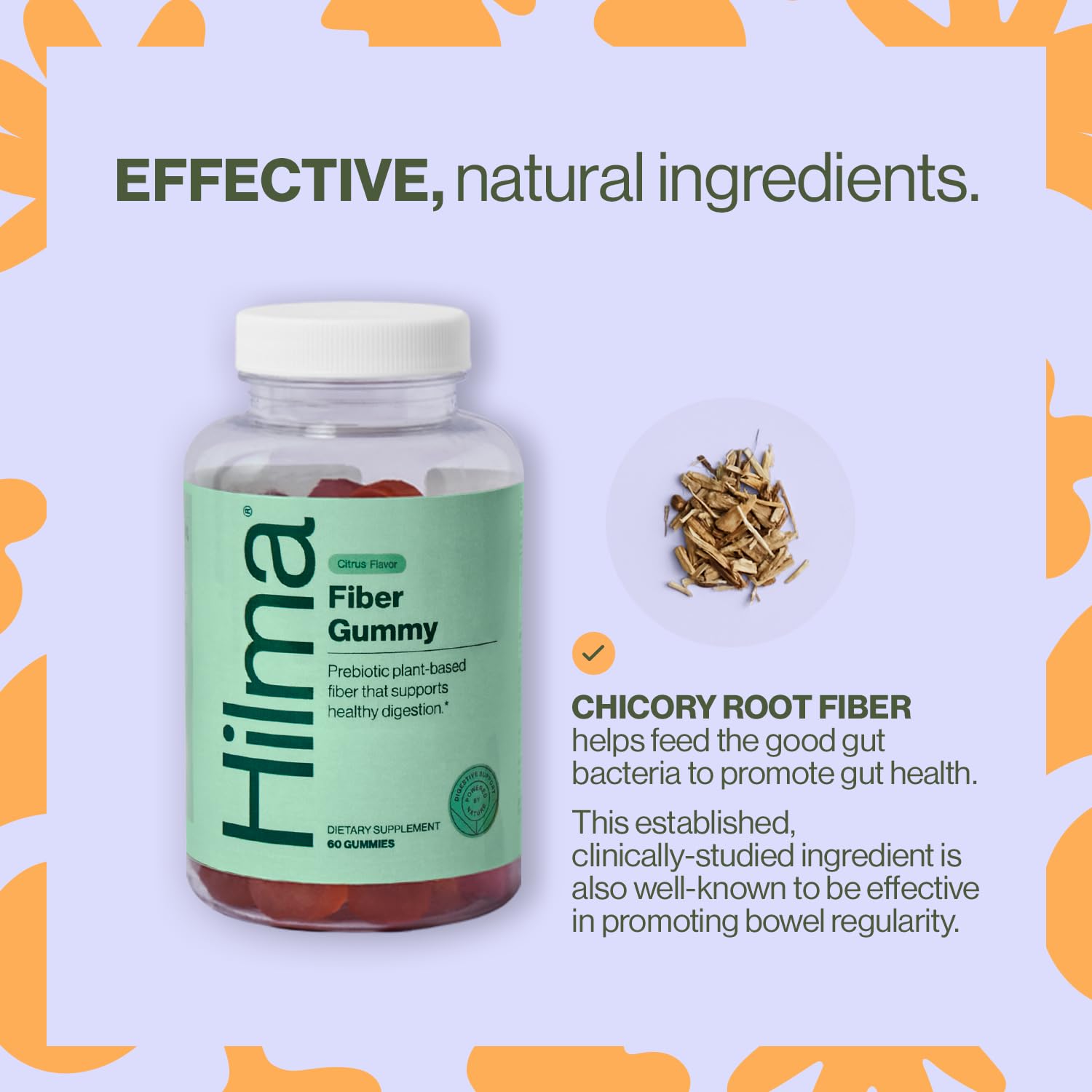Hilma Prebiotic Fiber Gummies, Daily Fiber Supplement, Gummies for Adults, Supports Gut Health for Women and Promotes Regularity, - PrimeBioHealth - canada supplements