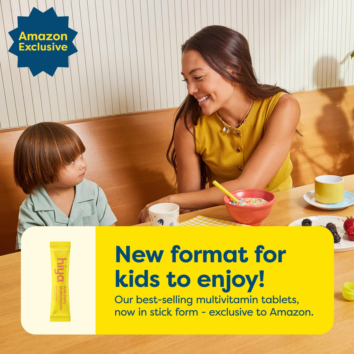 Hiya Kids Multivitamin – 15+ Essential Vitamins & Minerals with Fruits & Veggies for Ages 2+, Supports Growth, Development & Immune - PrimeBioHealth - canada supplements