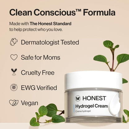 Honest Beauty Hydrogel Cream with Hyaluronic Acid, Lightweight Moisturizing Water, Gentle for Sensitive Skin - PrimeBioHealth - canada supplements