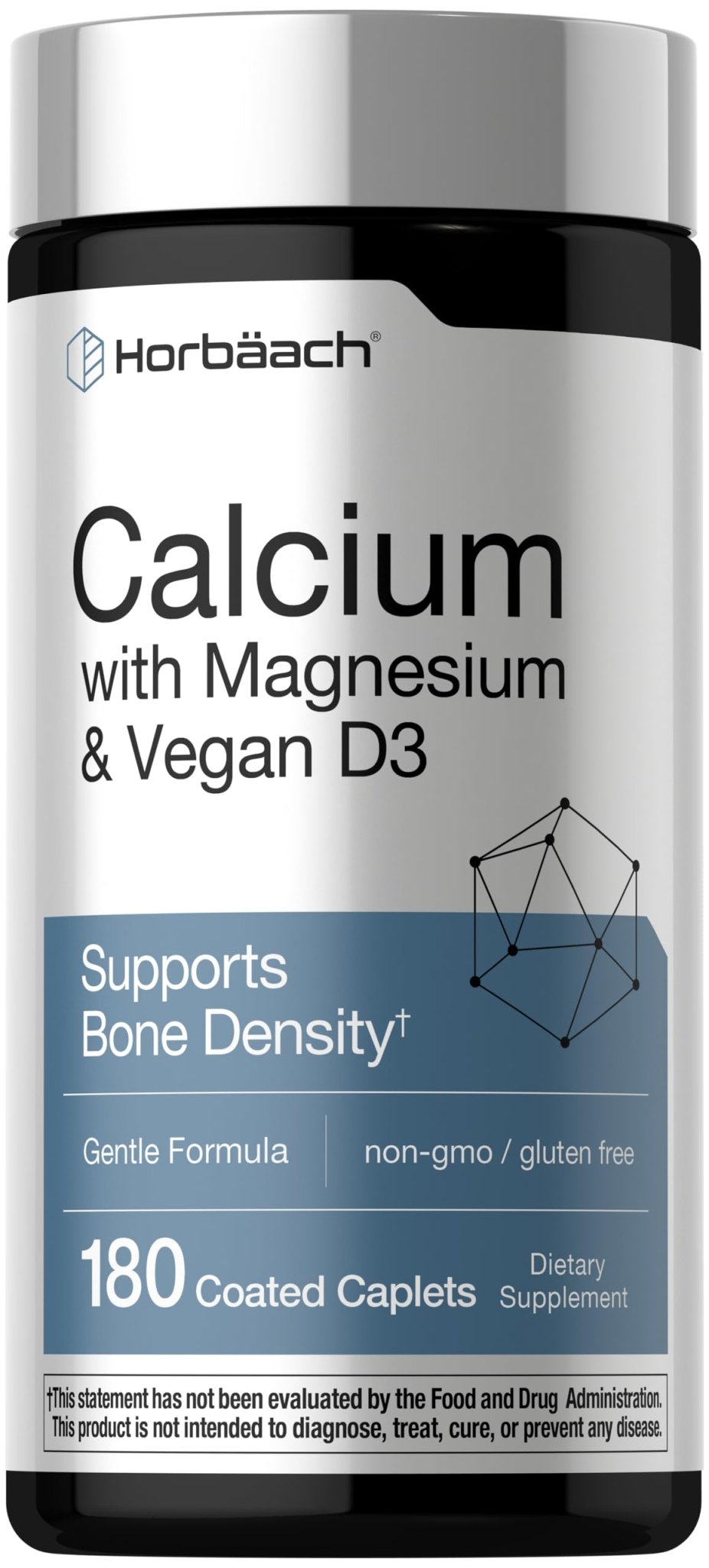 Horbäach Calcium Magnesium D3 | 180 Coated Caplets | Supports Bone Density | Supplement for Men and Women - PrimeBioHealth - canada supplements