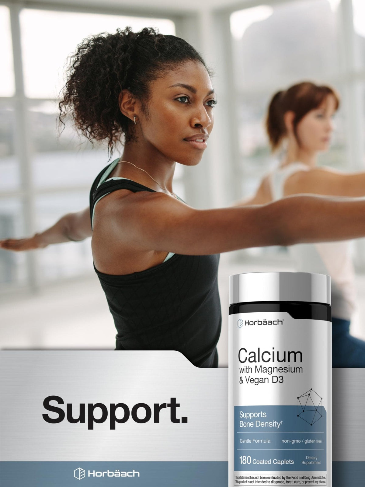Horbäach Calcium Magnesium D3 | 180 Coated Caplets | Supports Bone Density | Supplement for Men and Women - PrimeBioHealth - canada supplements