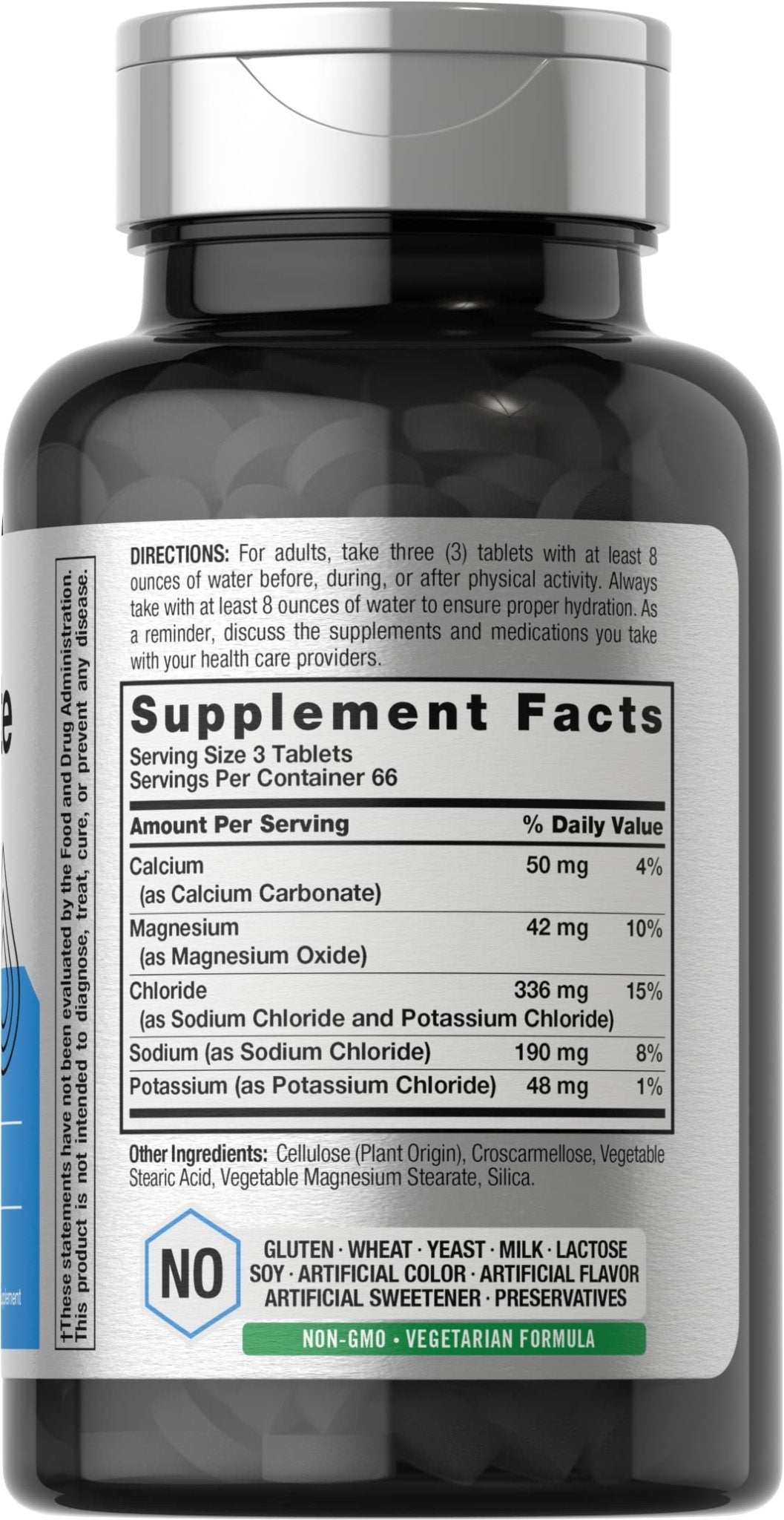 Horbäach Electrolyte Tablets | 200 Count | Helps Hydrate, Balance, & Sustain | with Calcium, Magnesium, Chloride, Sodium and Potassium | Vegetarian, Non-GMO & Gluten Free - PrimeBioHealth - canada supplements