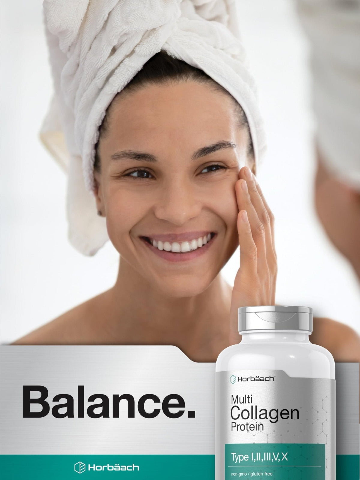 Horbäach Multi Collagen Protein 2000 mg | 180 Capsules | Hydrolyzed Collagen Type I, II, III, V, X | Keto & Paleo Friendly, Non-GMO, Gluten Free Supplement - PrimeBioHealth - canada supplements