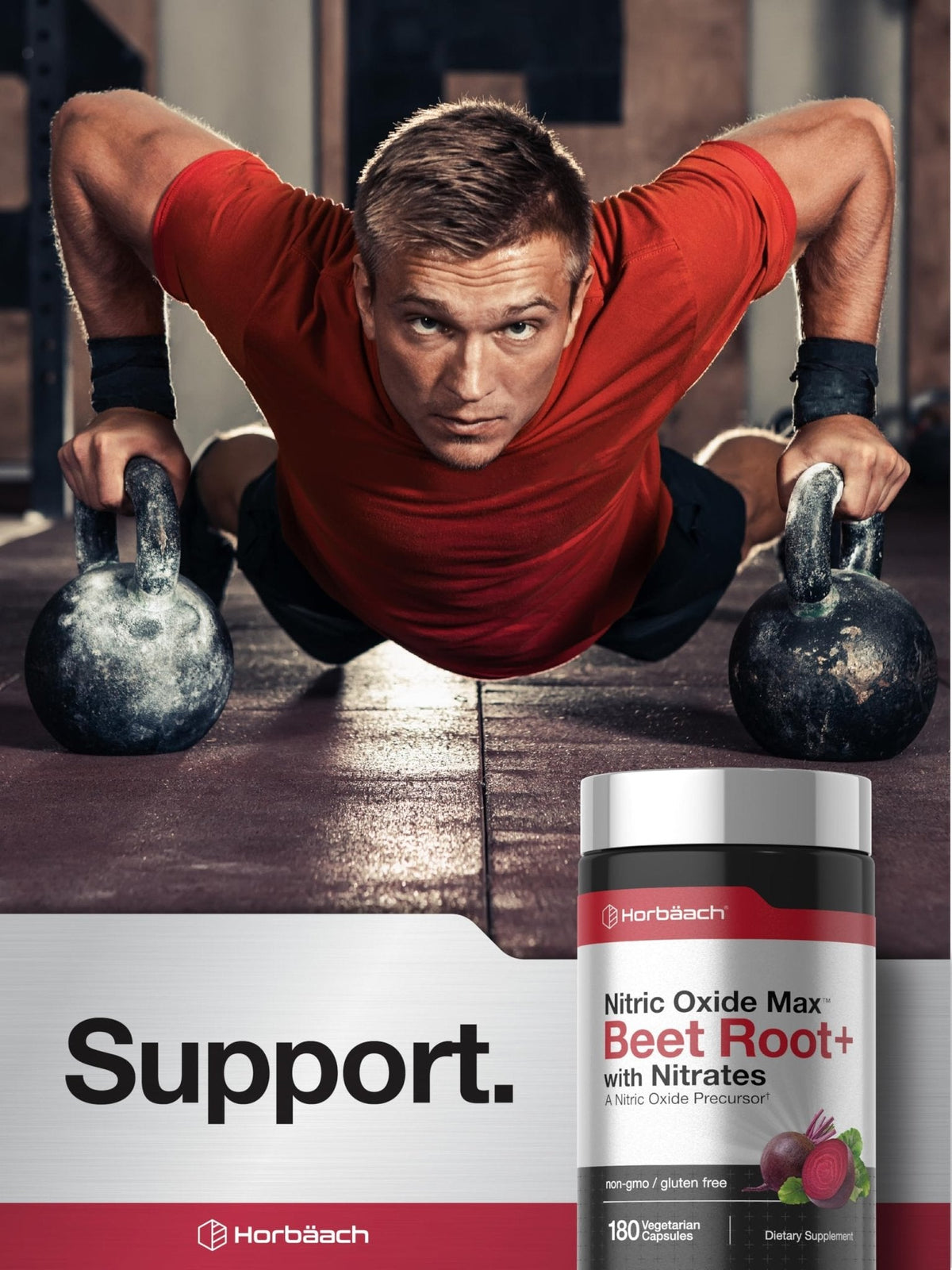 Horbäach Nitric Oxide Beet Root Capsules | 180 Count | with Nitrates and Precursor | for Men and Women | Vegetarian, Non-GMO, Gluten Free Supplement - PrimeBioHealth - canada supplements