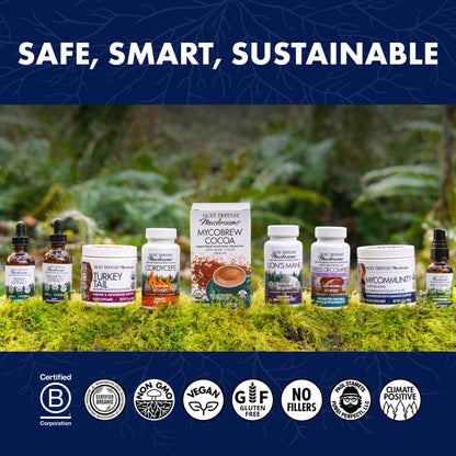 Host Defense Mushrooms Lion's Mane - Supplement Capsules for Brain Health Support - Mushroom Support for Focus & Memory Function - PrimeBioHealth - canada supplements