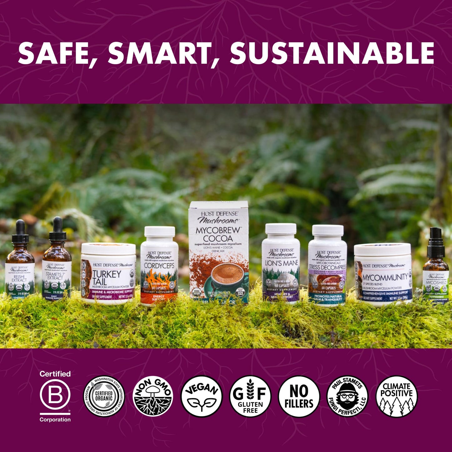 Host Defense Turkey Tail Capsules - Digestive Health & Immune Response Support Supplement - Mushroom Supplement for Gastrointestinal - PrimeBioHealth - canada supplements