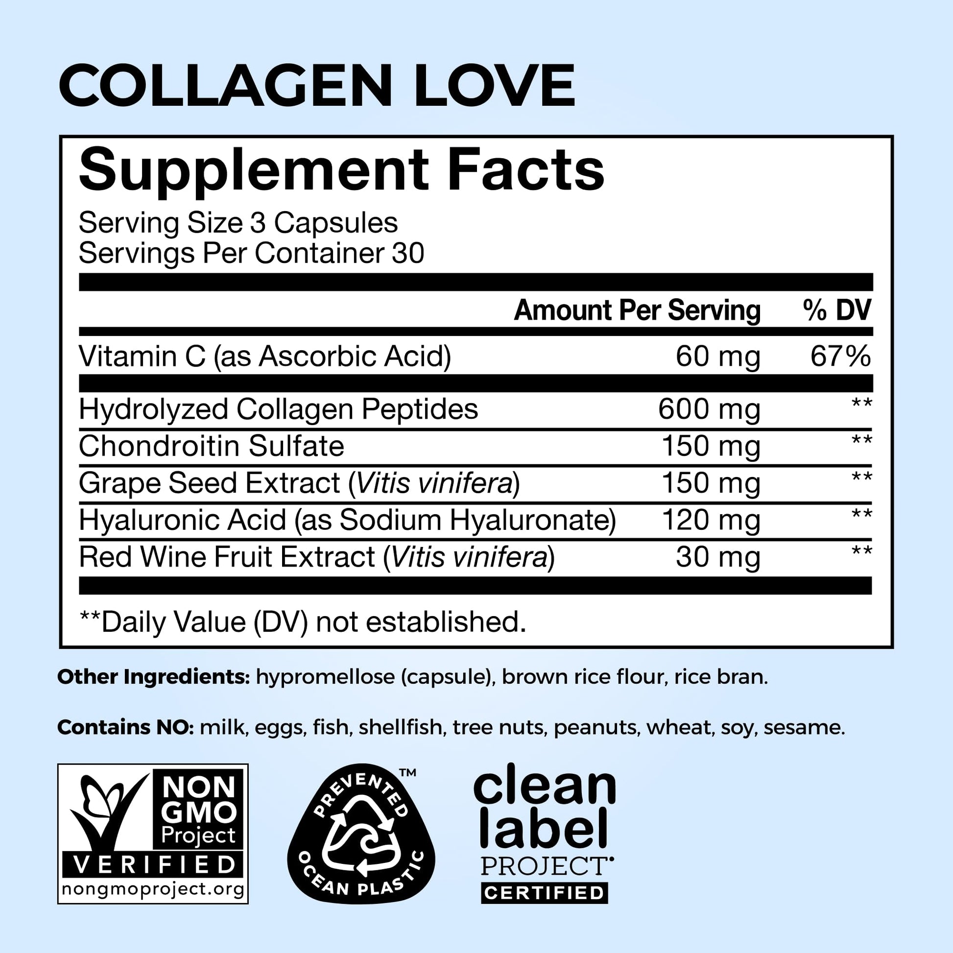 HUM Collagen Love Skin Supplement, Collagen Peptides Capsules with Hyaluronic Acid & Vitamin C, Supports Firm Skin & Helps Minimize Signs of Aging, Supplements - PrimeBioHealth - canada supplements