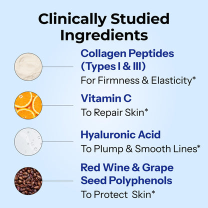 HUM Collagen Love Skin Supplement, Collagen Peptides Capsules with Hyaluronic Acid & Vitamin C, Supports Firm Skin & Helps Minimize Signs of Aging, Supplements - PrimeBioHealth - canada supplements