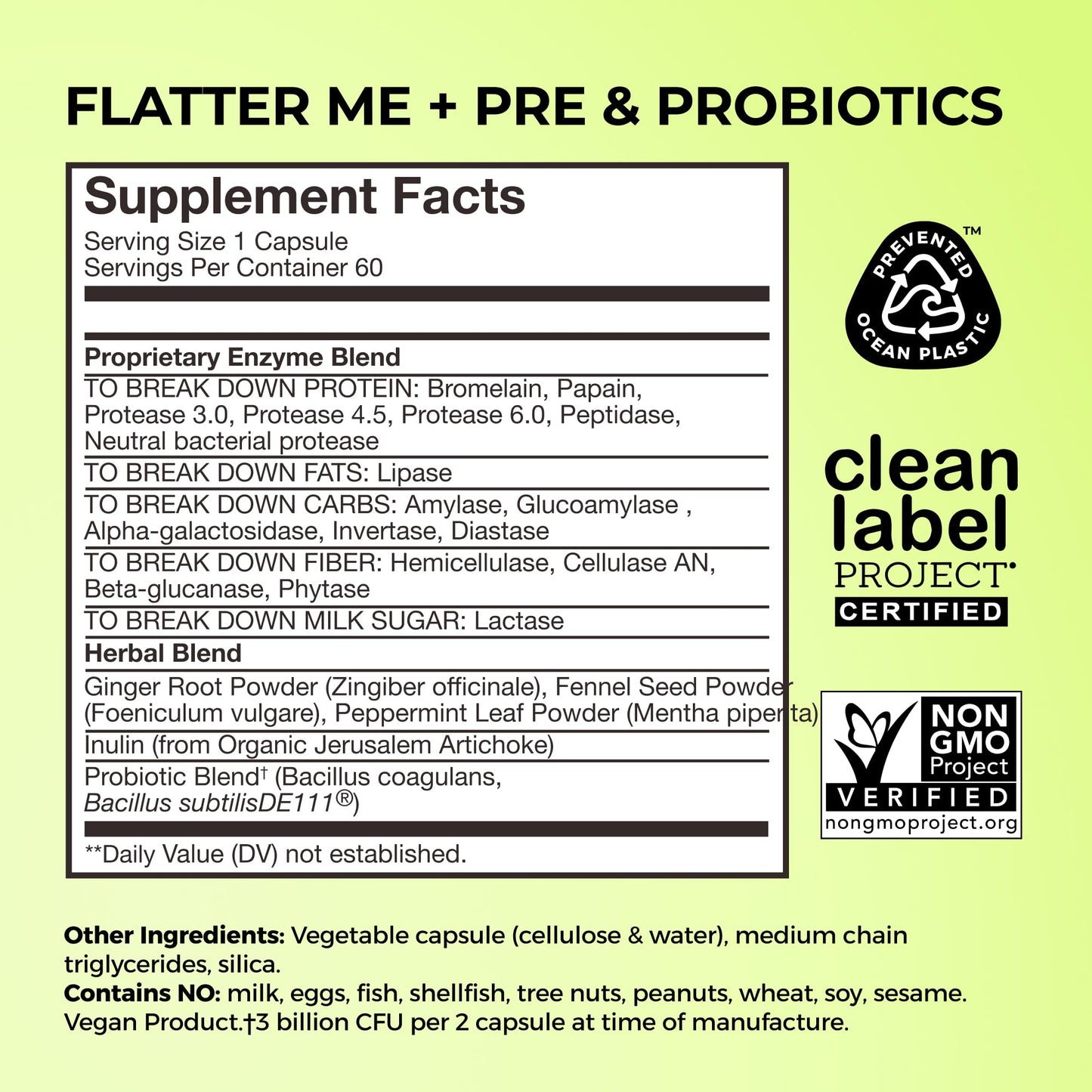 HUM Flatter Me Digestive Enzymes Plus Prebiotics & Probiotics, Digestive Health Bloating Supplement for Women & Men, Fast Acting Anti Bloat Pills Multi Enzyme - PrimeBioHealth - canada supplements