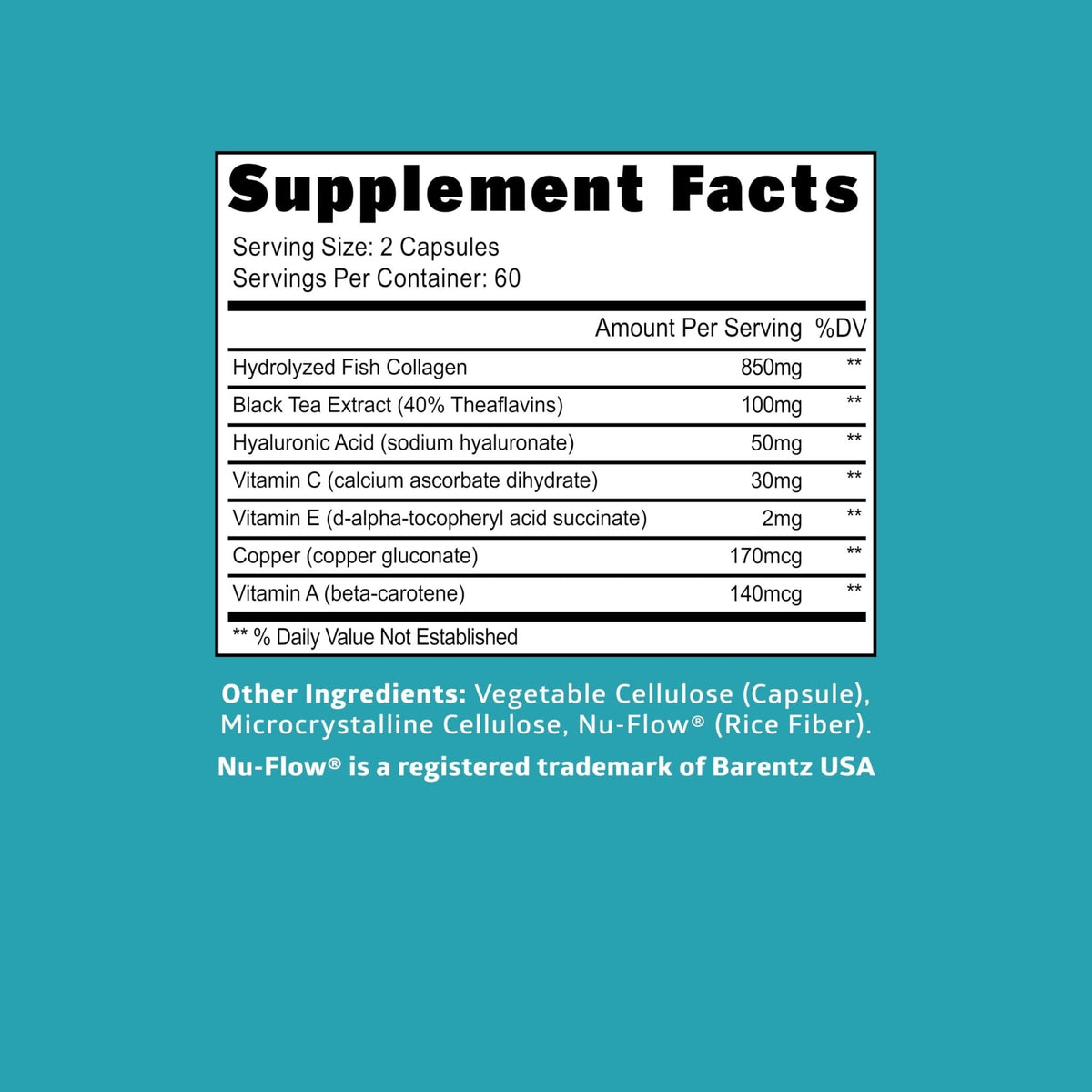 Hydrolyzed Marine Collagen with Hyaluronic Acid, Vitamin C, Theaflavin and Copper, Collagen Supplement for Women and Men for Radiant Skin, Hair & Nails, - PrimeBioHealth - canada supplements