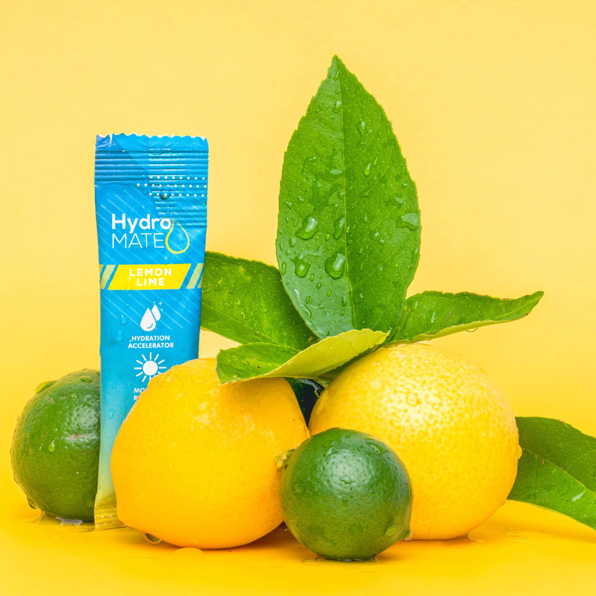 HydroMATE Electrolyte Powder Lemon Lime Hydration Packets Low Sugar 30 Count - PrimeBioHealth - canada supplements