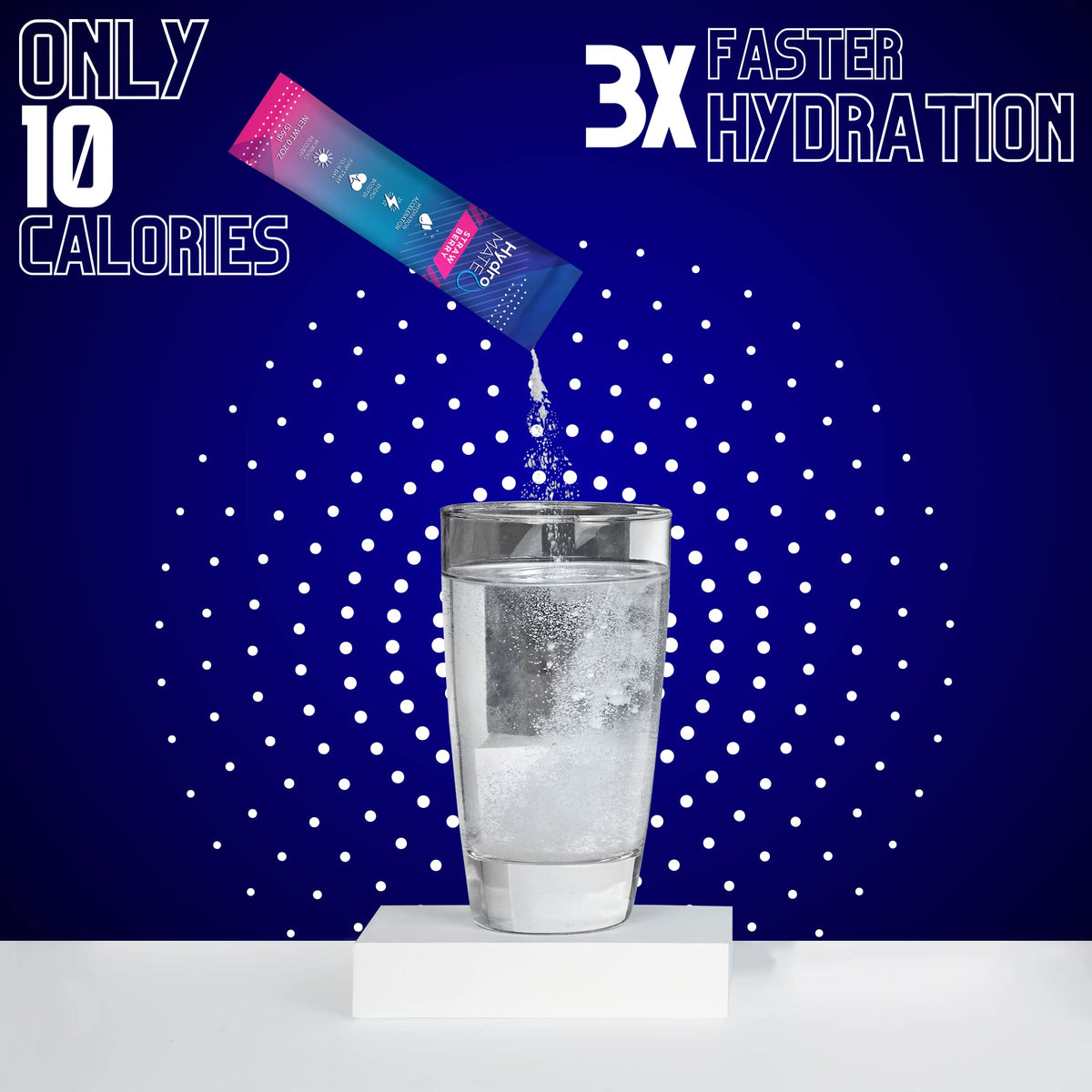 HydroMATE Electrolytes Powder Drink Mix Packets Hydration Accelerator Low Sugar Party Favors for Rapid Recovery Vitamin C Plu - PrimeBioHealth - canada supplements