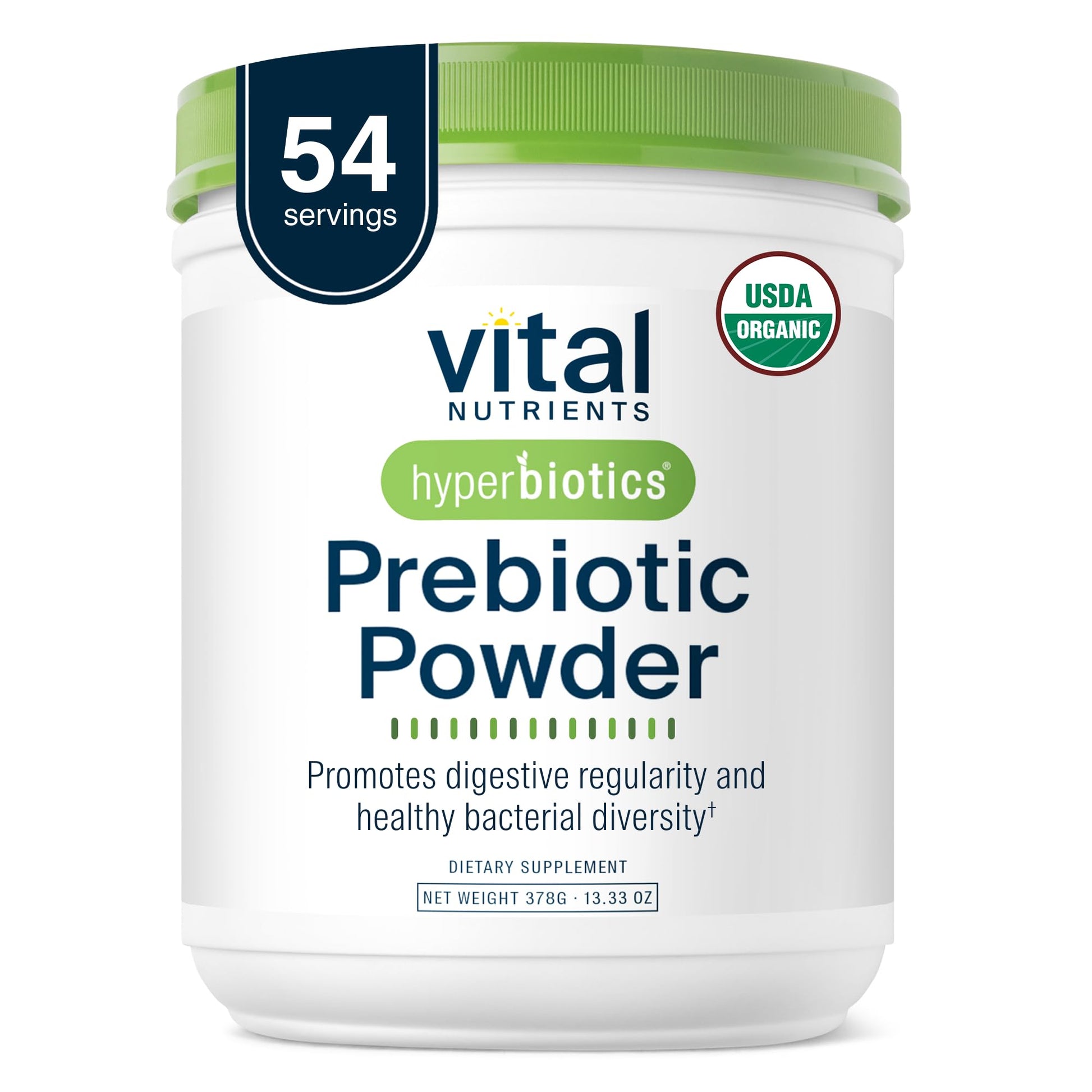 Hyperbiotics Vital Nutrients Organic Prebiotic Fiber Powder | Supports Gut Health and Digestive Regularity | Soluble Fiber Supplement for Women and Men - PrimeBioHealth - canada supplements