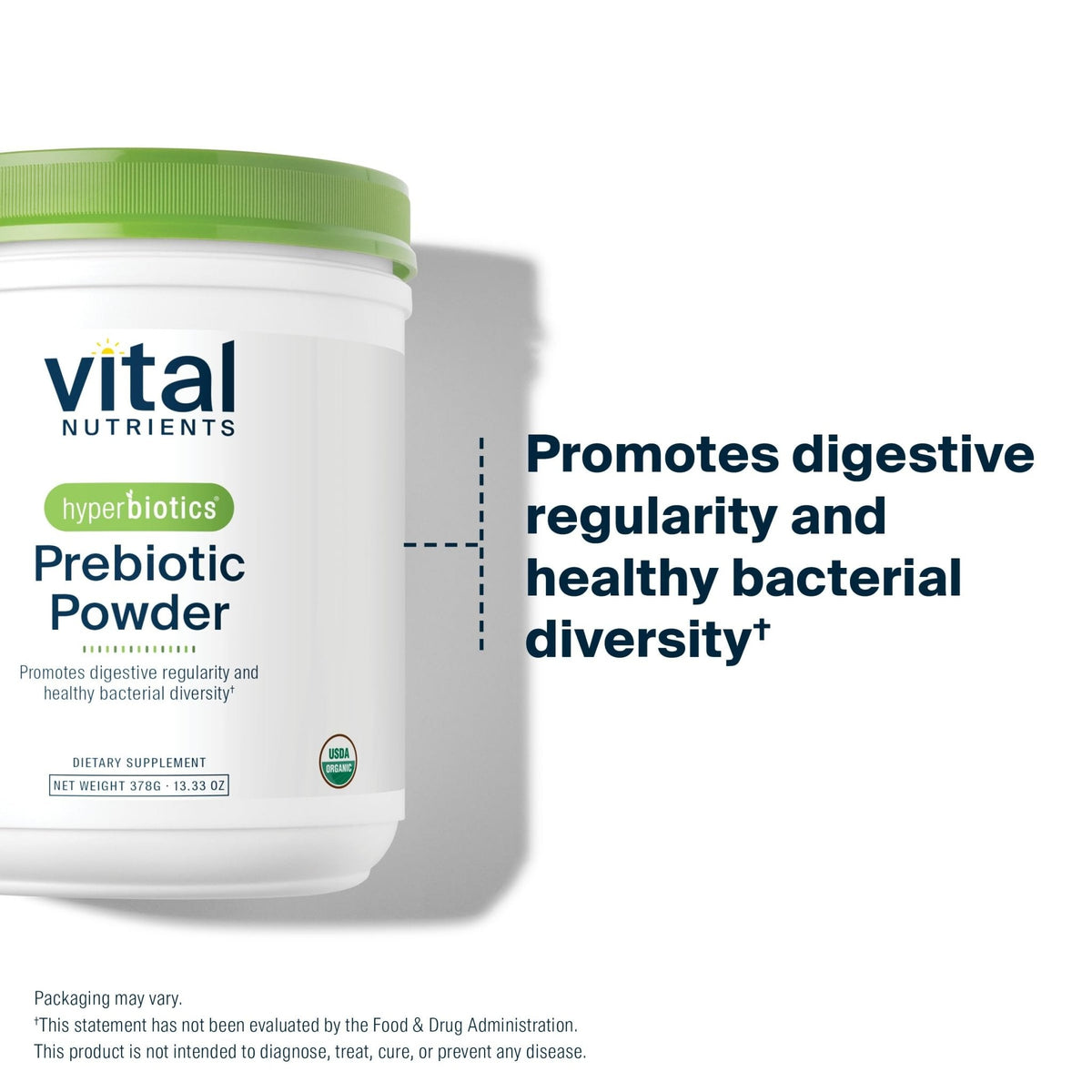 Hyperbiotics Vital Nutrients Organic Prebiotic Fiber Powder | Supports Gut Health and Digestive Regularity | Soluble Fiber Supplement for Women and Men - PrimeBioHealth - canada supplements