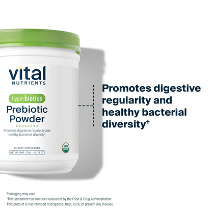 Hyperbiotics Vital Nutrients Organic Prebiotic Fiber Powder | Supports Gut Health and Digestive Regularity | Soluble Fiber Supplement for Women and Men - PrimeBioHealth - canada supplements