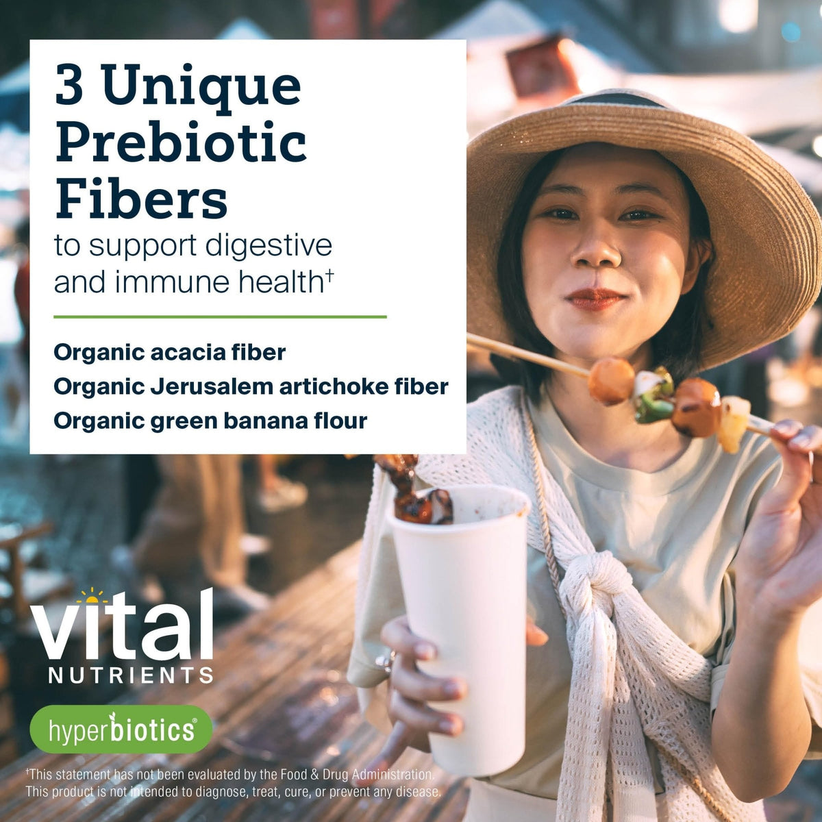 Hyperbiotics Vital Nutrients Organic Prebiotic Fiber Powder | Supports Gut Health and Digestive Regularity | Soluble Fiber Supplement for Women and Men - PrimeBioHealth - canada supplements