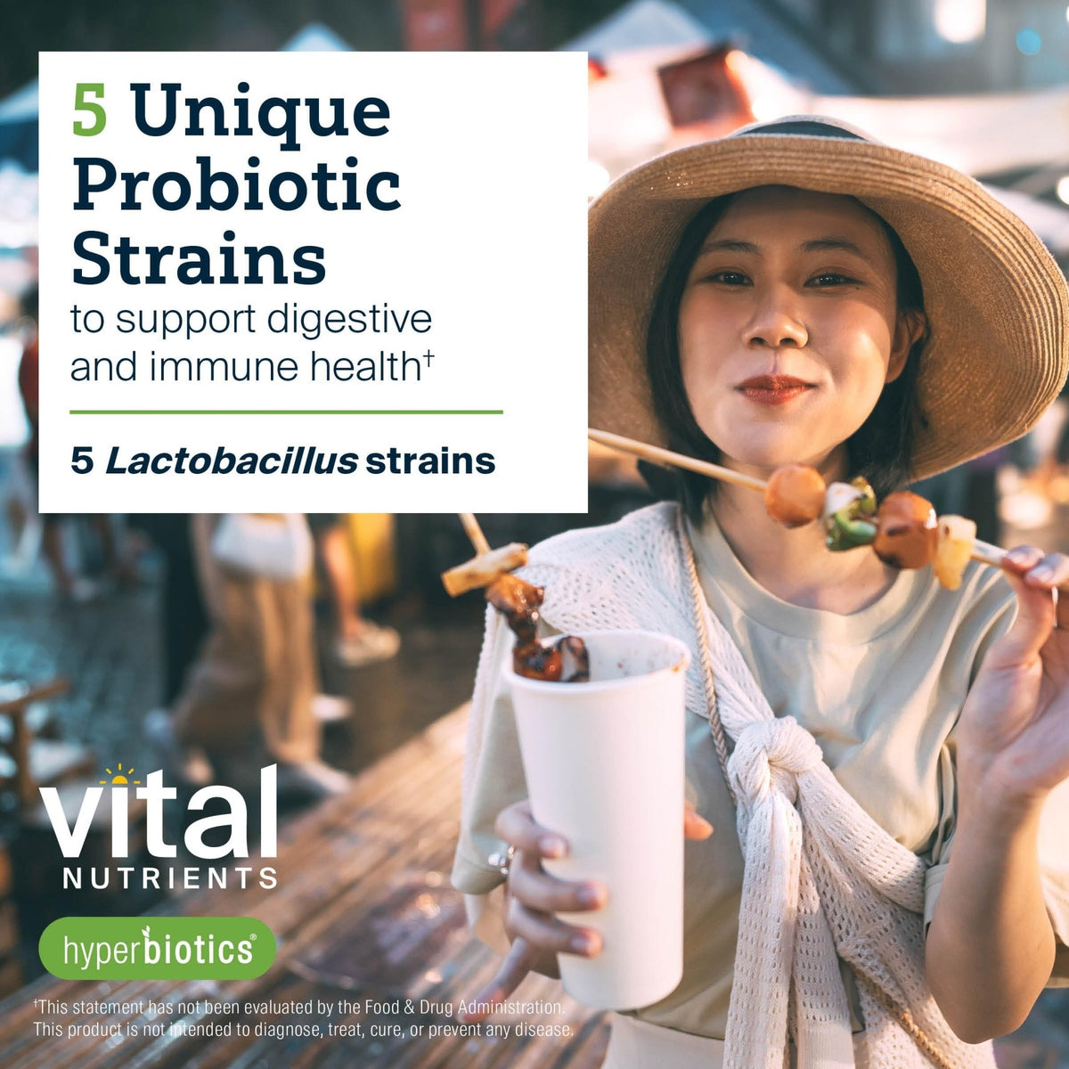 Hyperbiotics Vital Nutrients Prebiotic and Probiotic for Women and Men | 60 Billion CFU | Pre and Probiotics Supports Digestive Health, Constipation, - PrimeBioHealth - canada supplements