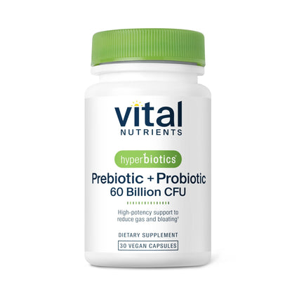 Hyperbiotics Vital Nutrients Prebiotic and Probiotic for Women and Men | 60 Billion CFU | Pre and Probiotics Supports Digestive Health, Constipation, Diarrhea, - PrimeBioHealth - canada supplements