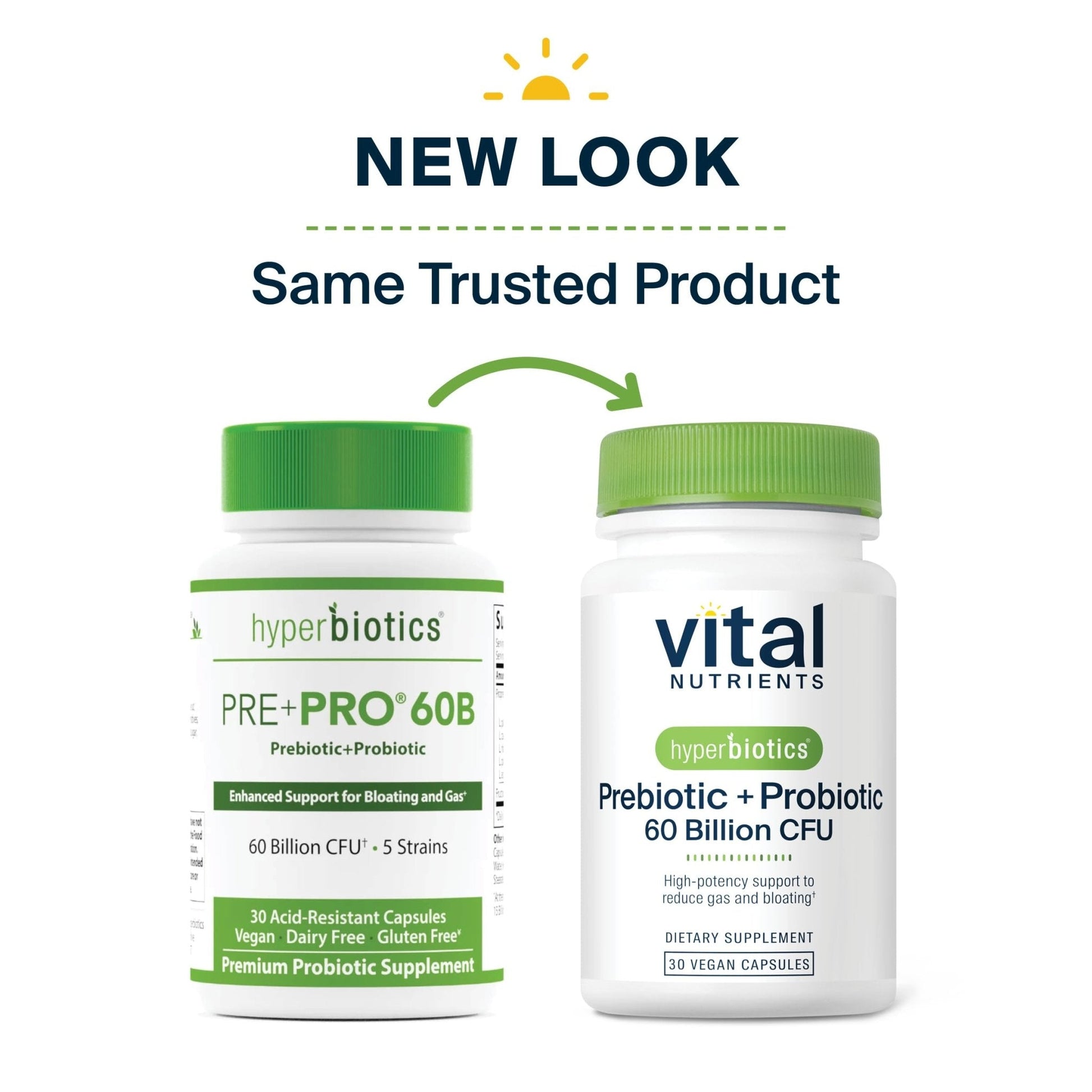 Hyperbiotics Vital Nutrients Prebiotic and Probiotic for Women and Men | 60 Billion CFU | Pre and Probiotics Supports Digestive Health, Constipation, Diarrhea, - PrimeBioHealth - canada supplements