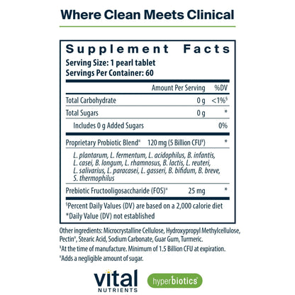 Hyperbiotics Vital Nutrients Pro-15 Prebiotics and Probiotics for Women and Men | 15 Science Backed Strains | Supports Occasional Constipation - PrimeBioHealth - canada supplements