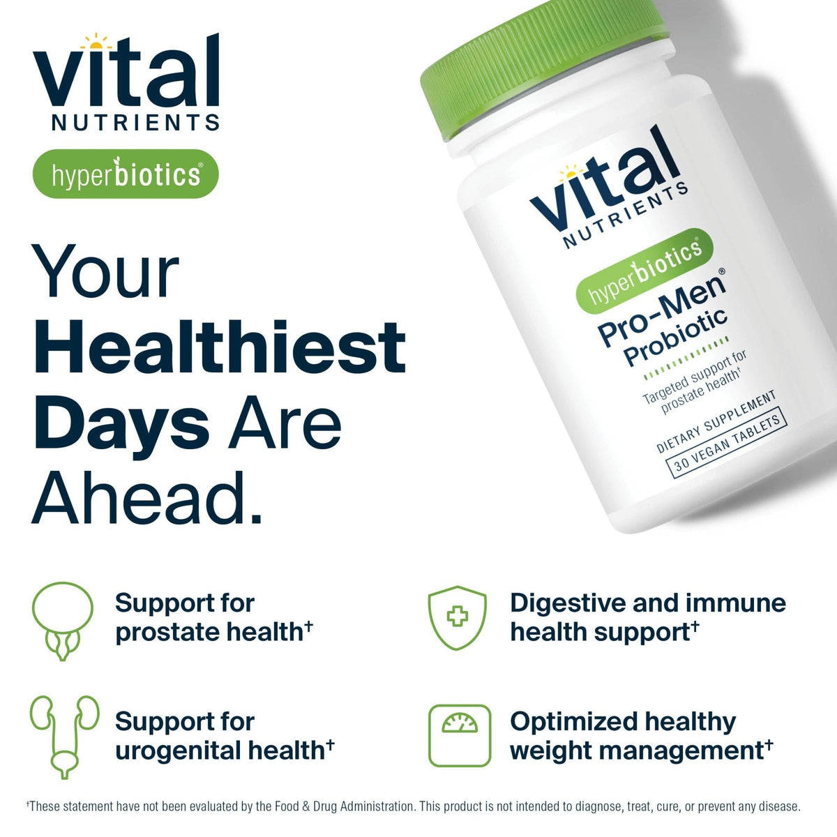 Hyperbiotics Vital Nutrients Pro Men Probiotics | Advanced Probiotics for Men | Clinically Studied for Prostate Health, Digestive Balance and Gut Health* - PrimeBioHealth - canada supplements
