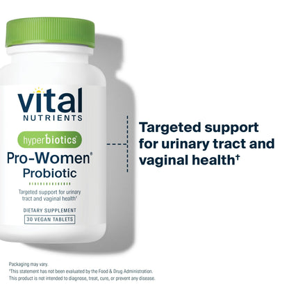 Hyperbiotics Vital Nutrients Pro Women Probiotics for Women | Vaginal Probiotics for PH Balance | Oral Probiotic for Vaginal Health and Urinary Tract Health | 6 Targeted Strains | 30 Vegan Tablets - PrimeBioHealth - canada supplements