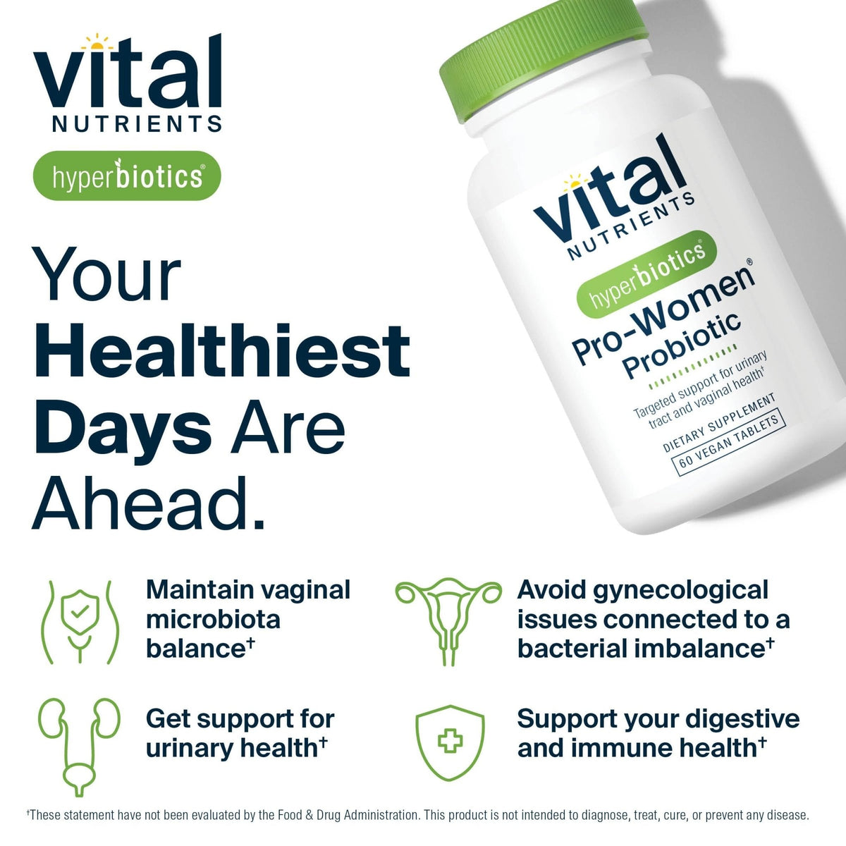 Hyperbiotics Vital Nutrients Pro Women Probiotics for Women | Vaginal Probiotics for PH Balance | Oral Probiotic for Vaginal Health and Urinary Tract Health - PrimeBioHealth - canada supplements