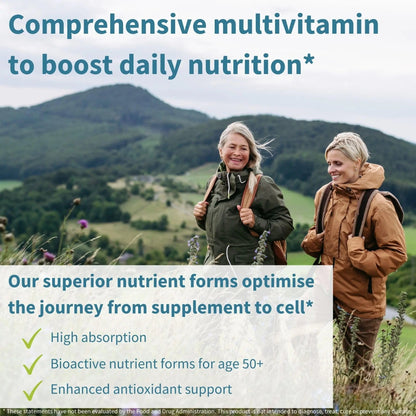 Igennus Methylated Women's 50+ Multivitamin with Calcium & Magnesium, Pure & Clean, All-Day Nutrient Delivery with High-Strength B-Vitamins - PrimeBioHealth - canada supplements