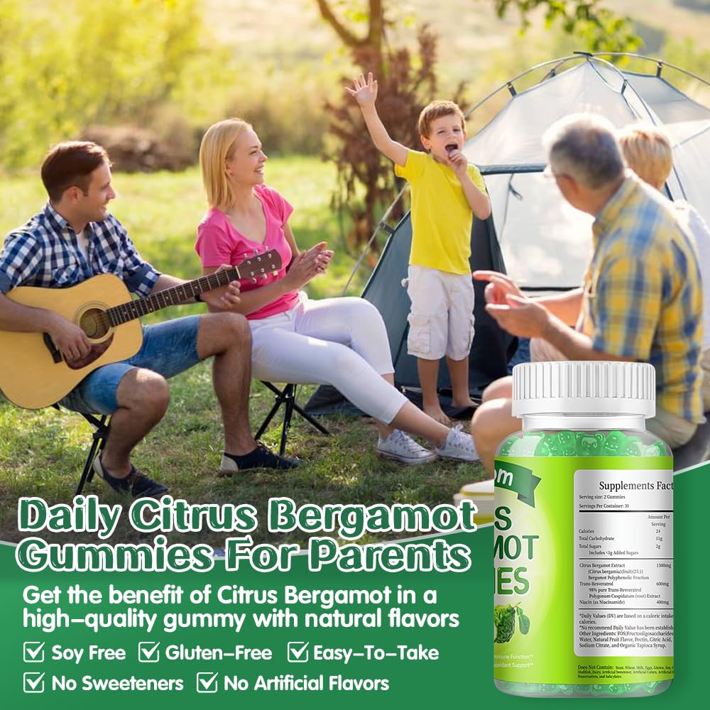 IIEltruiom Citrus Bergamot 1500mg, Citrus Bergamot Gummies for Healthy Cholesterol, Bergamot Supplements 25:1 Extract from Italy Bergamot, - PrimeBioHealth - canada supplements