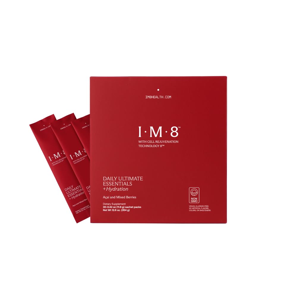 IM8 Daily Ultimate Essentials All-in-One Multivitamin Supplement, 92 Nutrient Rich Ingredients CoQ10, Probiotics, Vitamins, Greens, Gluten Free, Vegan, - PrimeBioHealth - canada supplements