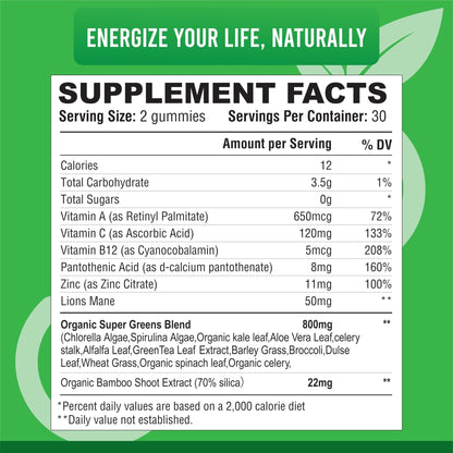 IMPACT Fiber Gummies for Adults, Women & Kids – Supergreens Veggies Daily High Fiber Gummies, for Gut Health & Immunity, Vegetarian Gummy Fiber Supplement, - PrimeBioHealth - canada supplements