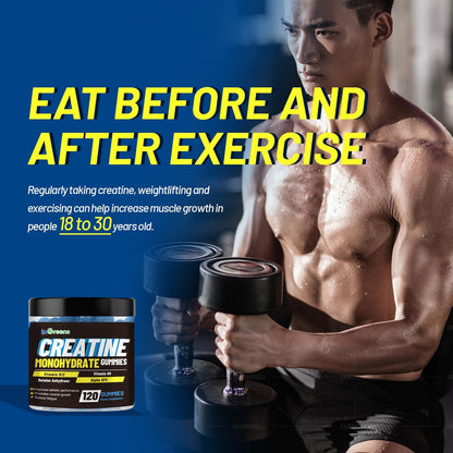 inGreens Creatine Monohydrate Gummies 6g per Serving, Sugar Free Creatine Supplements for Men & Women, Chewable Creatine for Muscle Growth, Strength, Energy - PrimeBioHealth - canada supplements