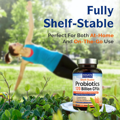 Innate Vitality Probiotics 120 Billion CFUs for Men & Women, 34 Strains with Prebiotics & Digestive Enzymes, Immune & Digestive Health - PrimeBioHealth - canada supplements
