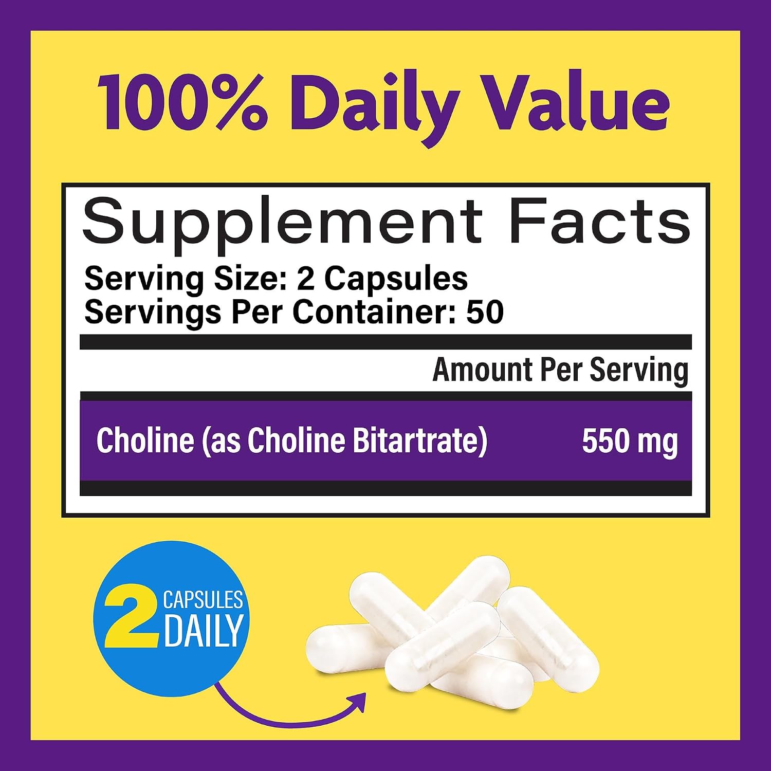InnovixLabs Choline & Mood Probiotic Bundle Choline Bitartrate 550mg (100 Capsules) Mood Probiotic (60 Capsules). Supports Memory, Mood, Brain Health & Boost Cognitive.* - PrimeBioHealth - canada supplements
