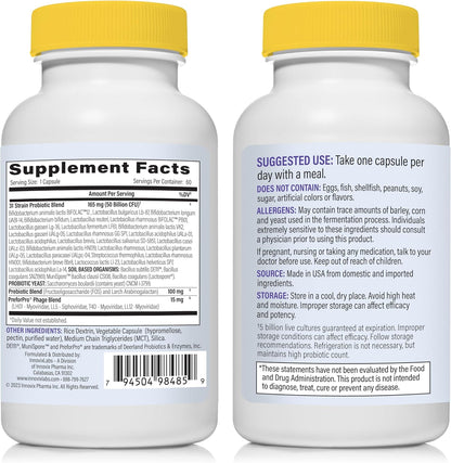 InnovixLabs Multi Probiotic & Curcumin Bundle Multi-Strain Probiotic (60 Time-Release Capsules) Turmeric Curcumin (100 Time-Release Tablets). Supports Gut and Immune Health. * - PrimeBioHealth - canada supplements