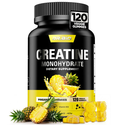 Instant Boost Creatine Monohydrate Gummies, Complex Formula with Real 5000mg Creatine, L-Taurine, B12, Mg & K, Pre-Workout Creatine for Women & Men to Support Energy - PrimeBioHealth - canada supplements